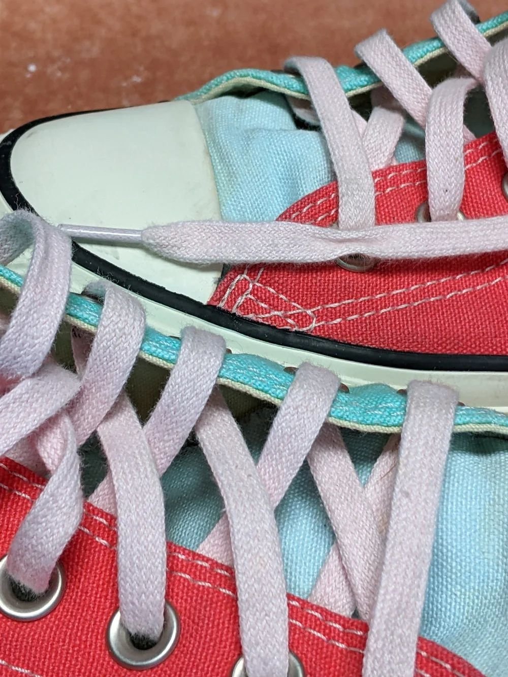 Converse All-Star Unisex Sneakers Pastel  Multi Colors - Used Fair - Picture 11 of 12